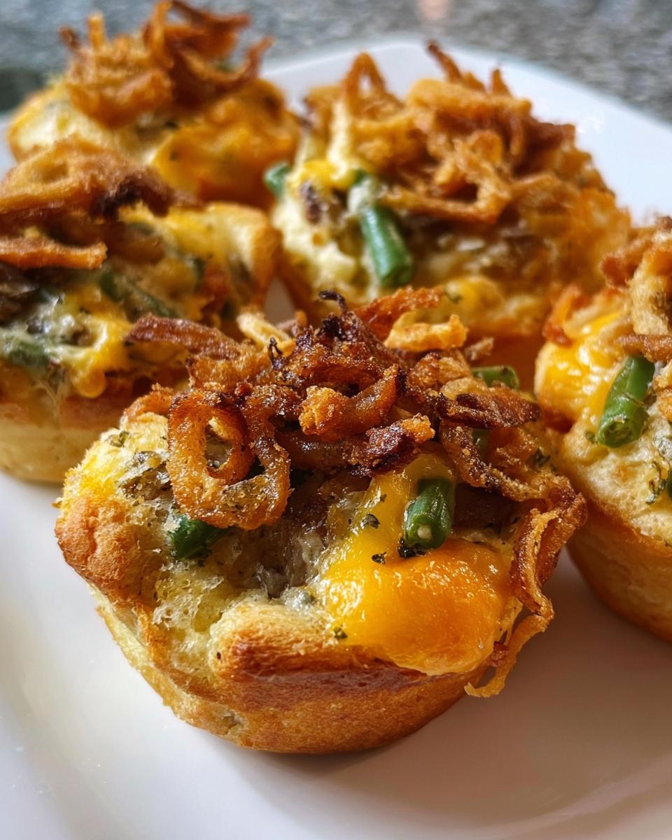 Mini Green Bean Casserole Bites - detail 1