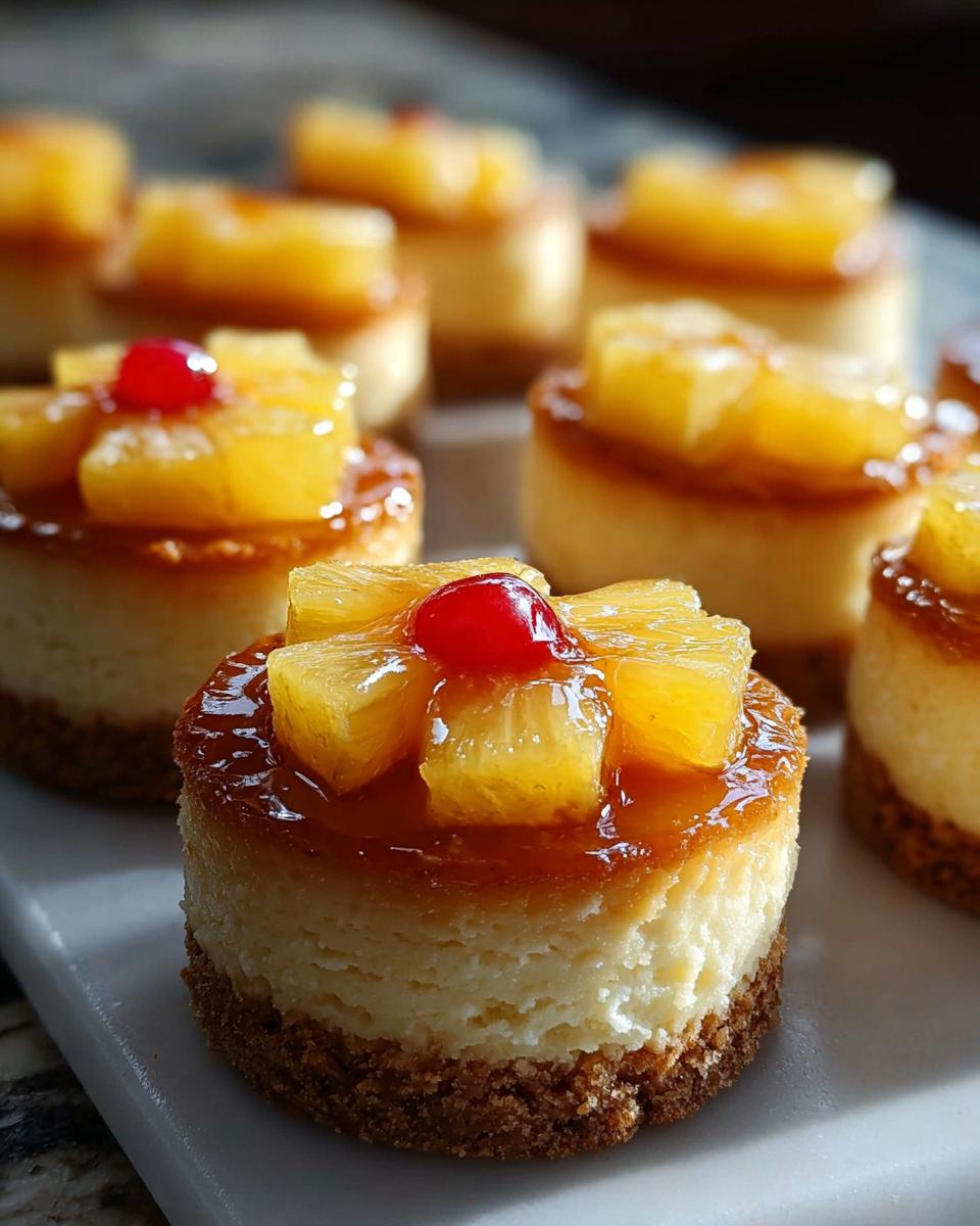 Mini Pineapple Upside Down Cheesecakes - detail 1