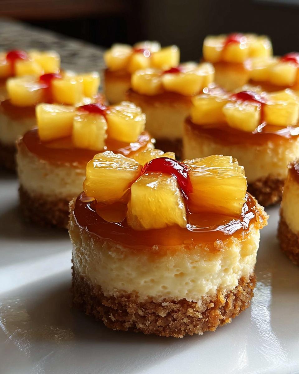 Mini Pineapple Upside Down Cheesecakes - detail 2