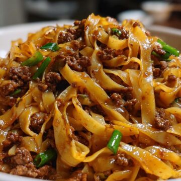 Mongolian Ground Beef Noodles
