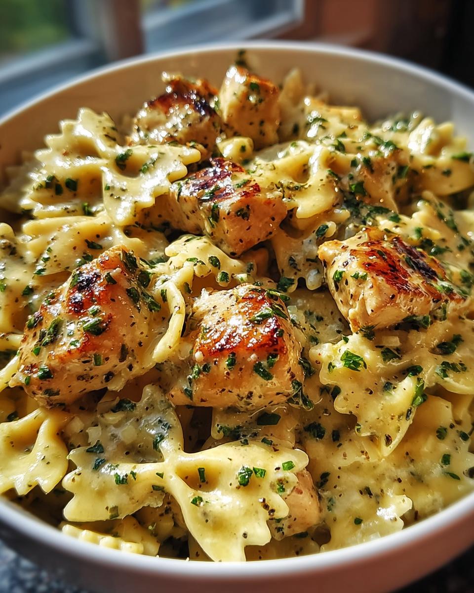 Mozzarella Garlic Butter Chicken Bowties - detail 1