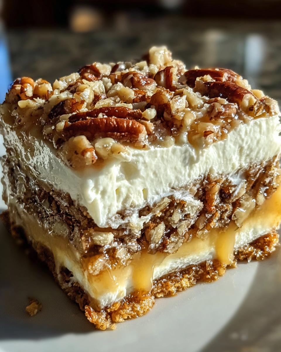 No-Bak Pecan Pie Lasagna - detail 1