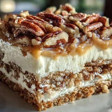 No-Bak Pecan Pie Lasagna