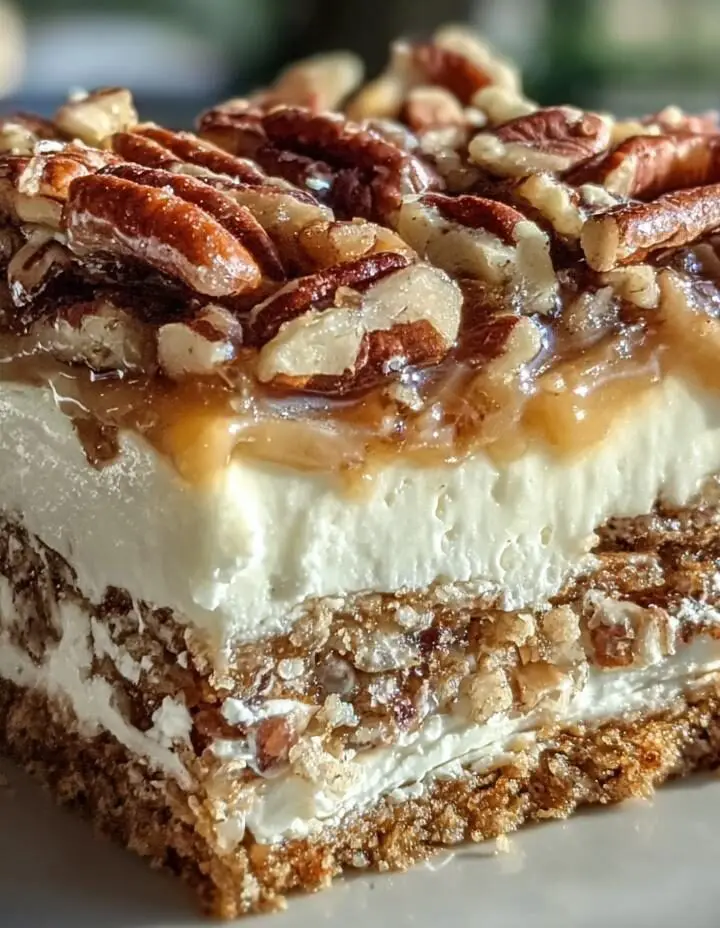 No-Bak Pecan Pie Lasagna