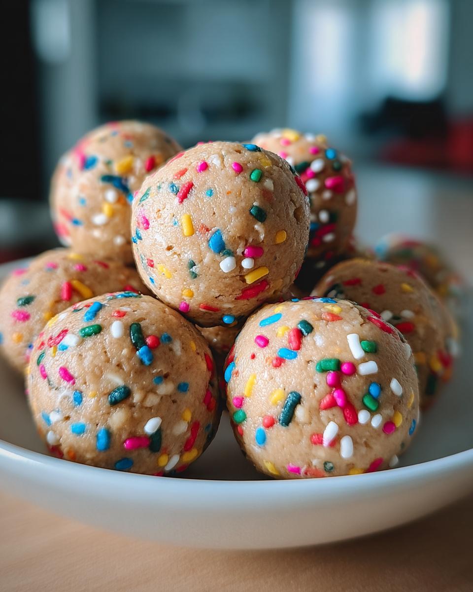No Bake Cake Batter Protein Balls - detail 1