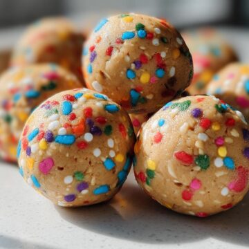 No Bake Cake Batter Protein Balls