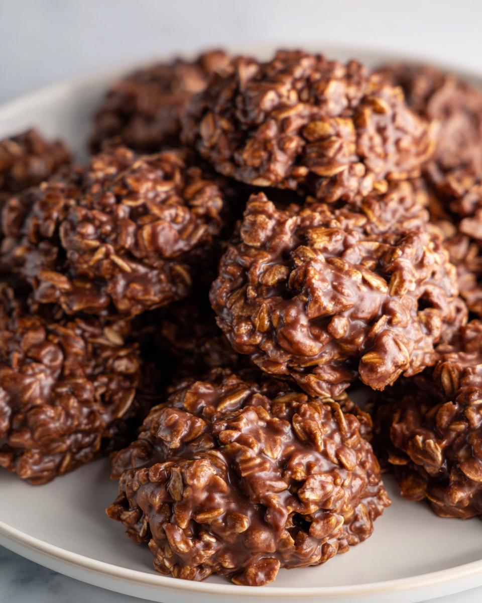 No Bake Chocolate-Peanut Butter Cookies - detail 1