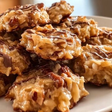No-Bake Coconut Pecan Praline Cookies