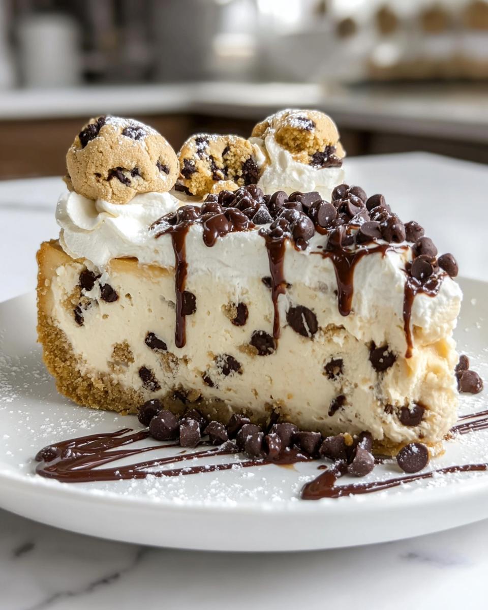 No-Bake Cookie Dough Cheesecake - detail 1