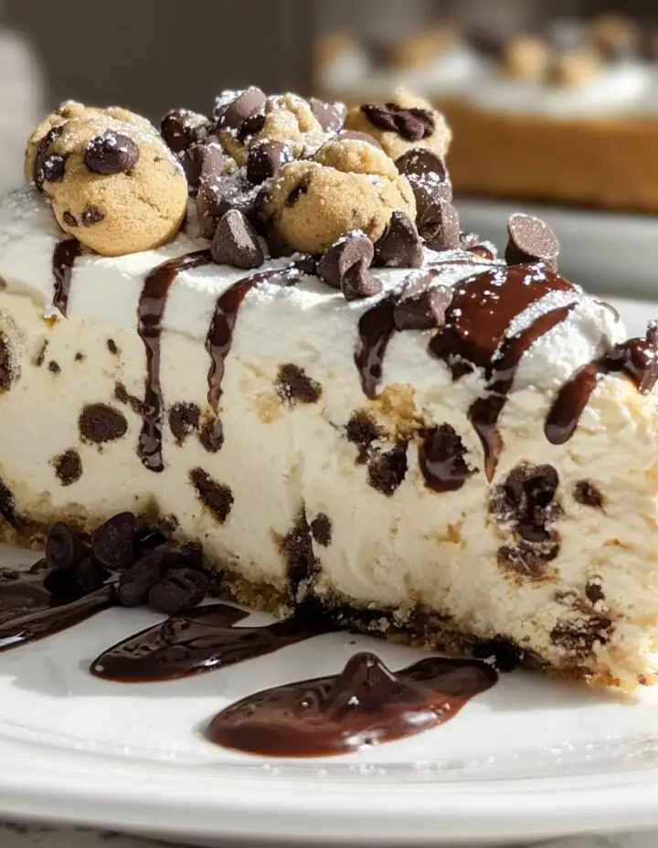 No-Bake Cookie Dough Cheesecake