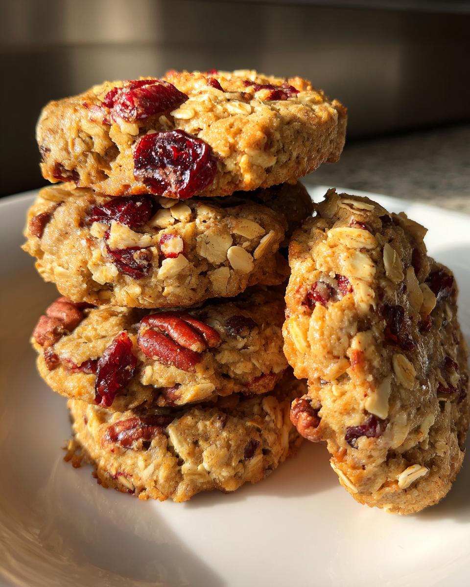 No-Bake Cranberry Pecan Praline Cookies - detail 3