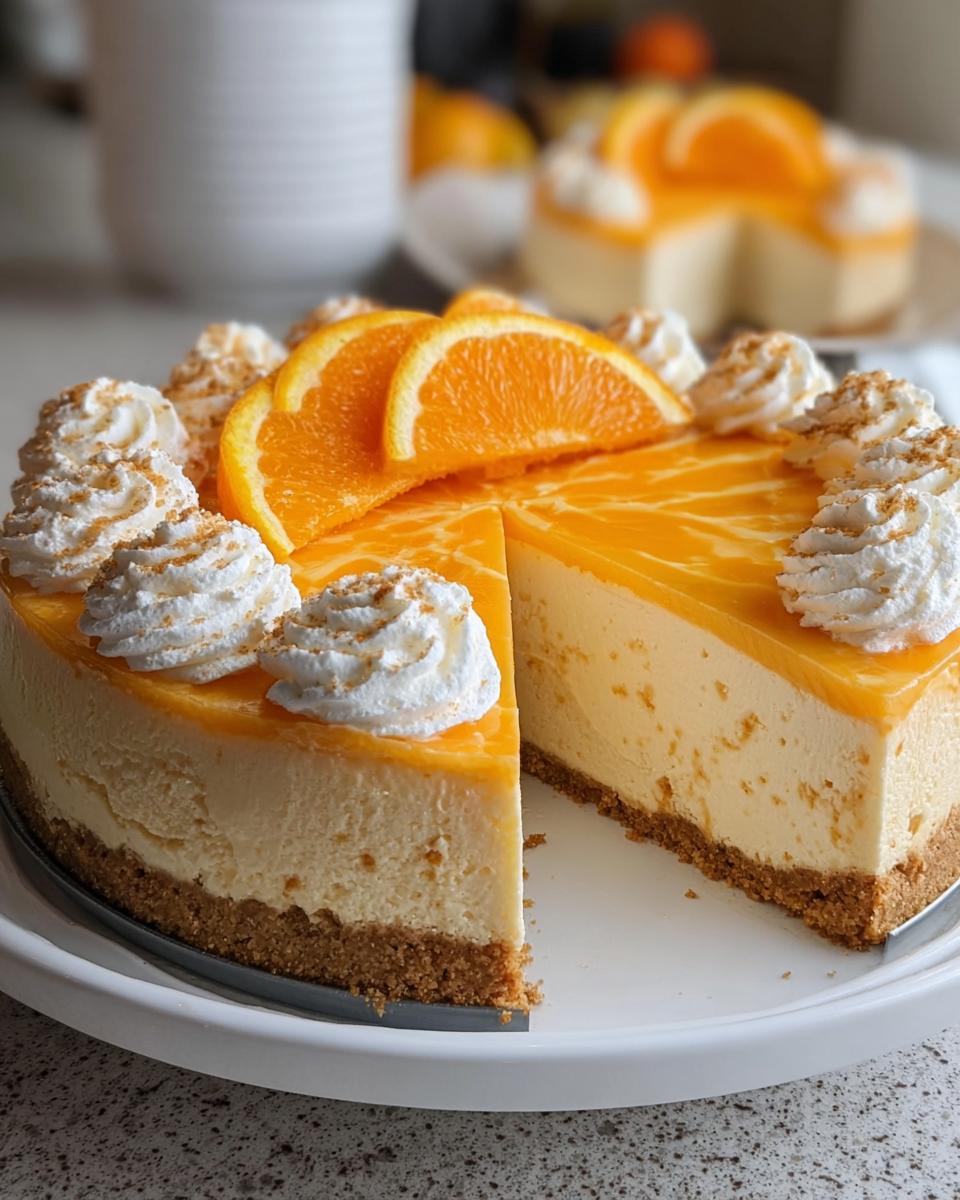 No-Bake Creamsicle Cheesecake - detail 1