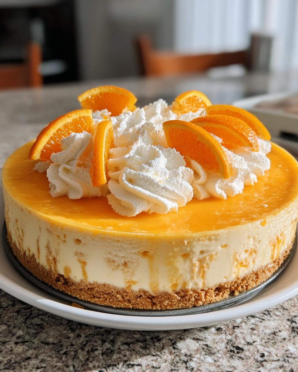 No-Bake Creamsicle Cheesecake - detail 2
