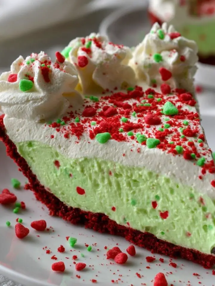 No Bake Grinch Pie