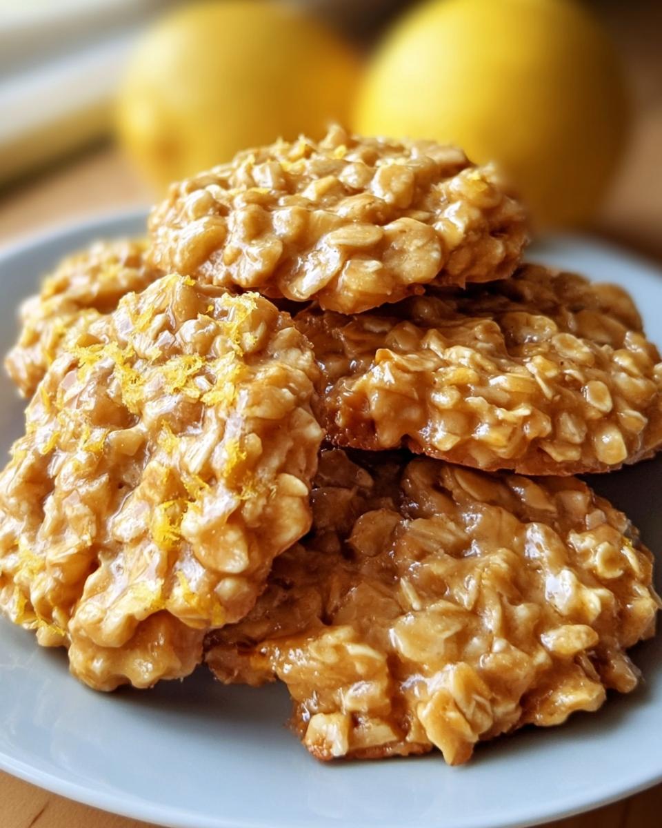 No-Bake Lemon Oatmeal Cookies - detail 1