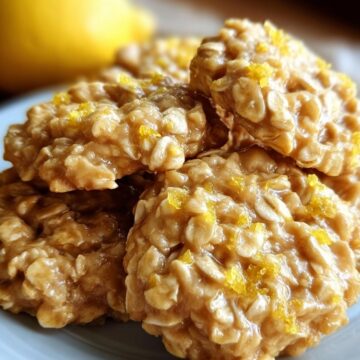 No-Bake Lemon Oatmeal Cookies