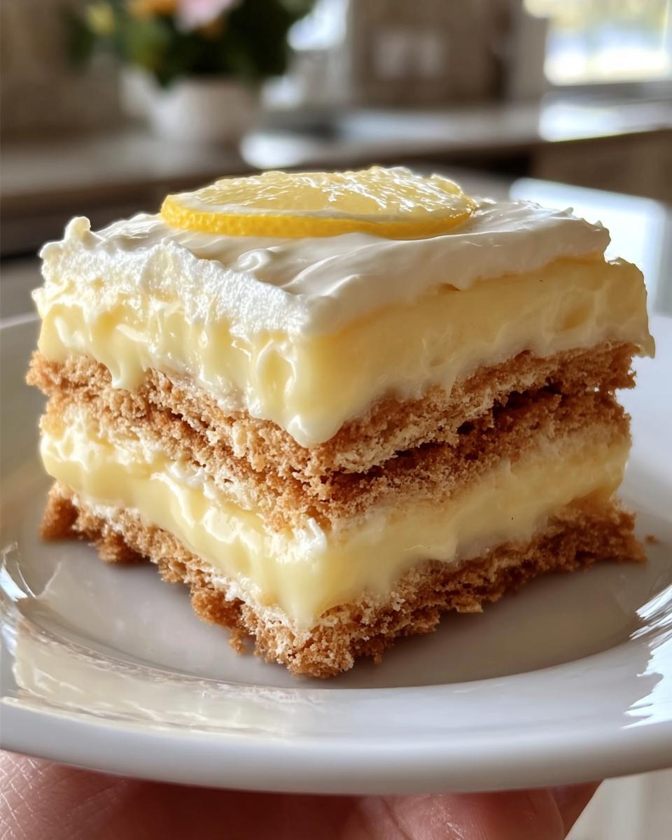 No-Bake Lemon Éclair Cake - detail 1