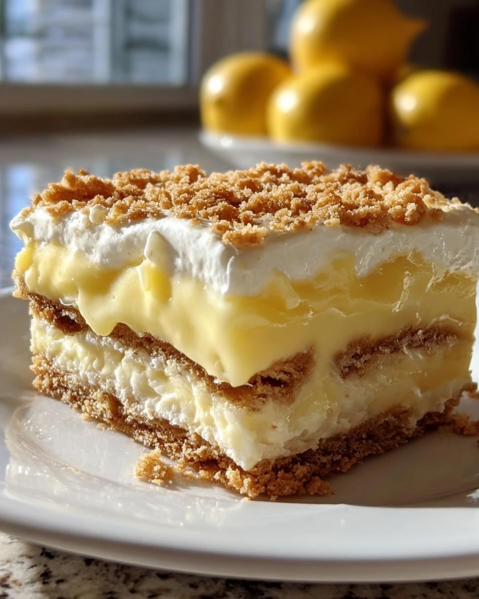 No-Bake Lemon Éclair Cake - detail 2