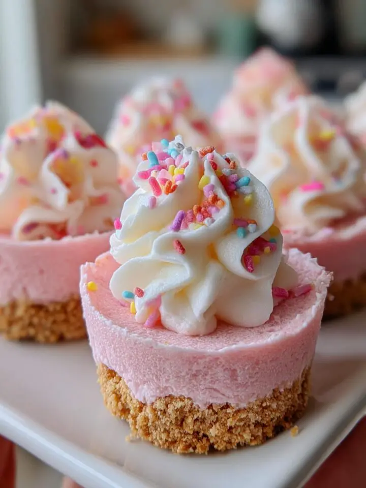 No-Bake Pink Velvet Cheesecake Bites