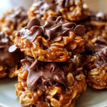 No Bake Salted Caramel Cookies
