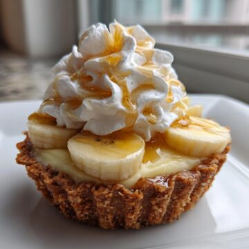 No-bake Mini Banana Cream Pies
