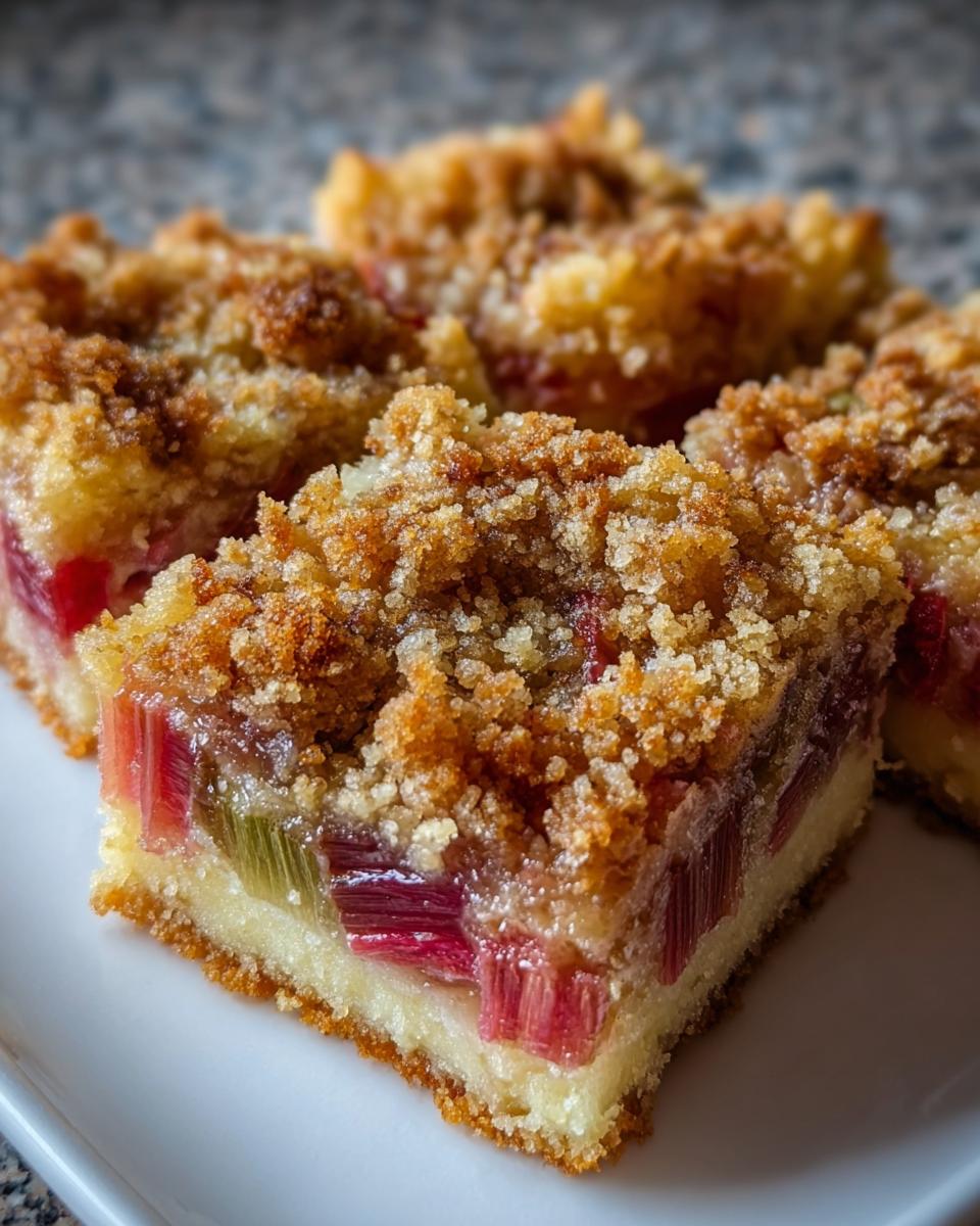 Norwegian Rhubarb Cake - detail 1