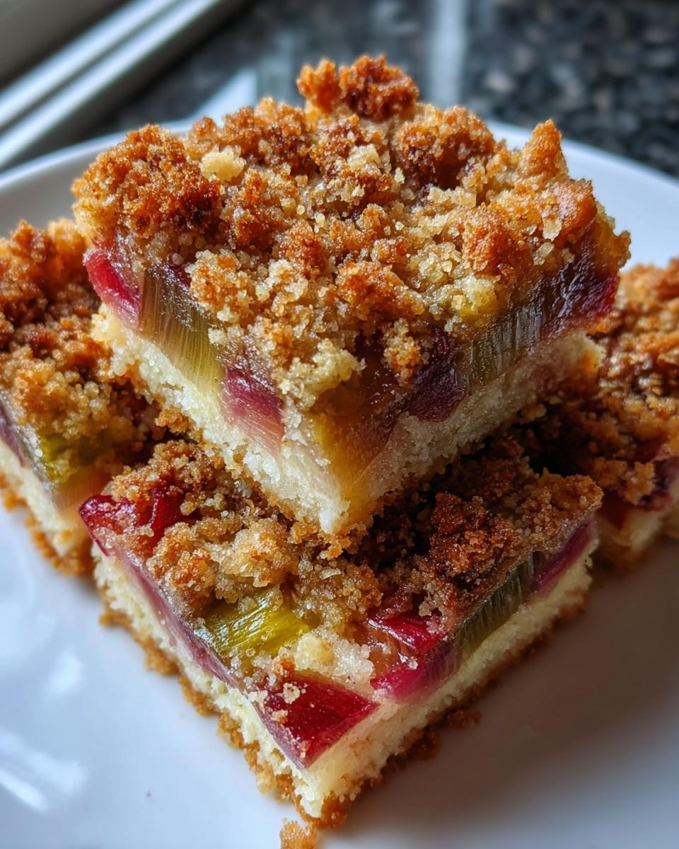 Norwegian Rhubarb Cake - detail 2