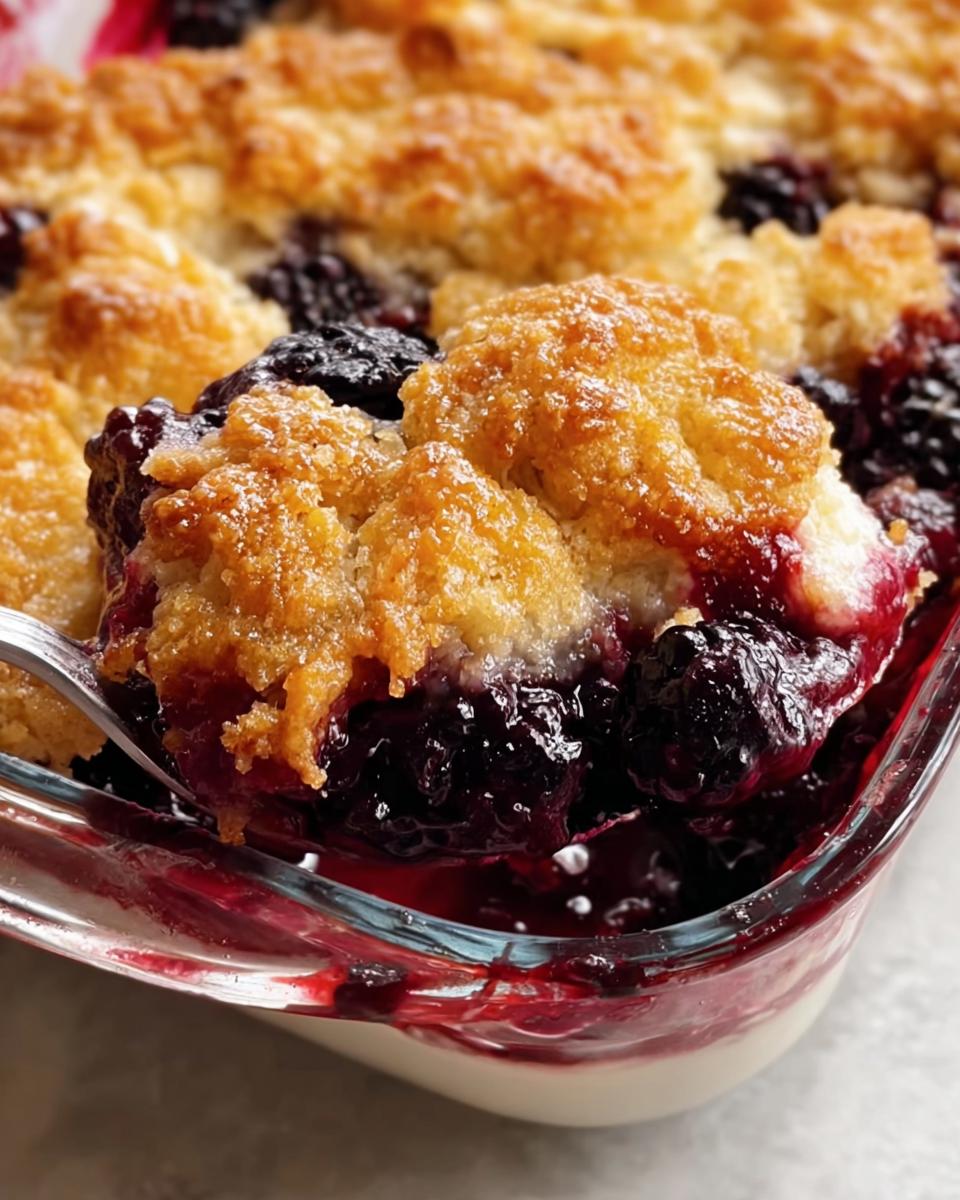 Old-Fashioned Blackberry Cobbler - detail 2