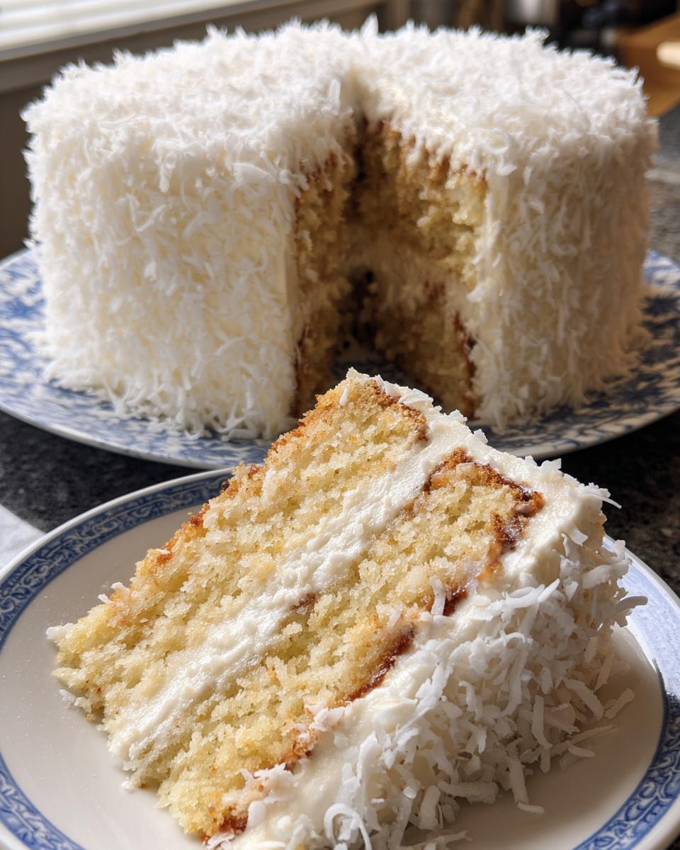 Old Fashioned Coconut Cake - detail 1