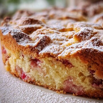 Old-Fashioned Norwegian Rhubarb Cake