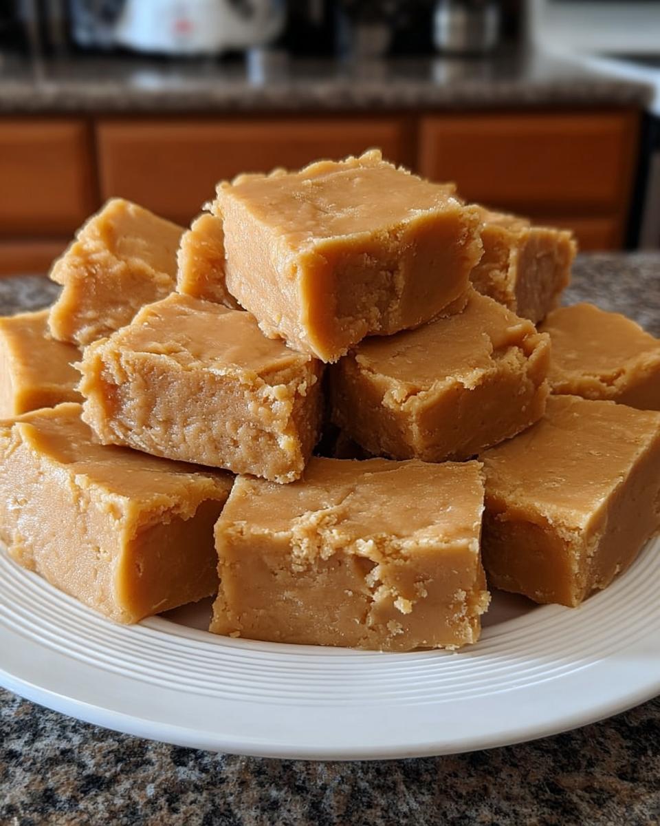 Old-Fashioned Peanut Butter Fudge - detail 1