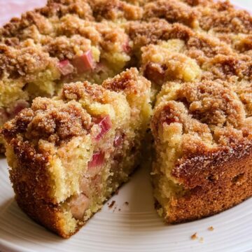 One-Bowl Rhubarb Coffee Cake