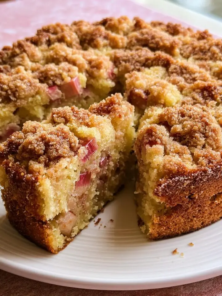 One-Bowl Rhubarb Coffee Cake