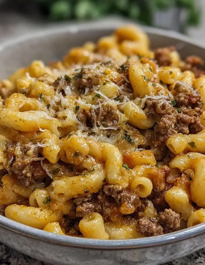 One-Pan Cheeseburger Macaroni