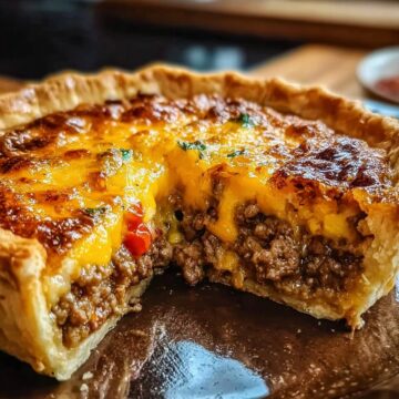 One-Pan Cheeseburger Pie Dinner