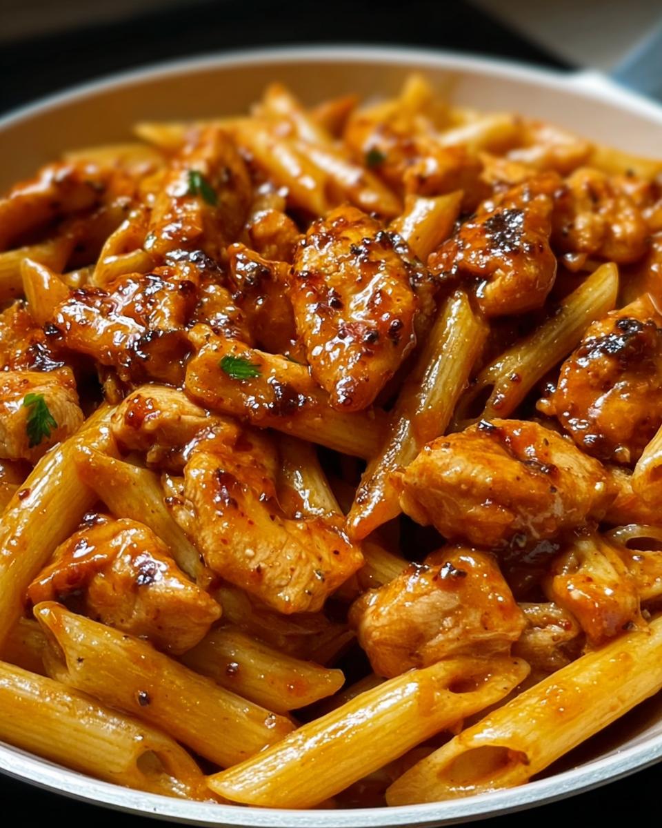 One-Pan Tangy Honey BBQ Chicken Penne - detail 2