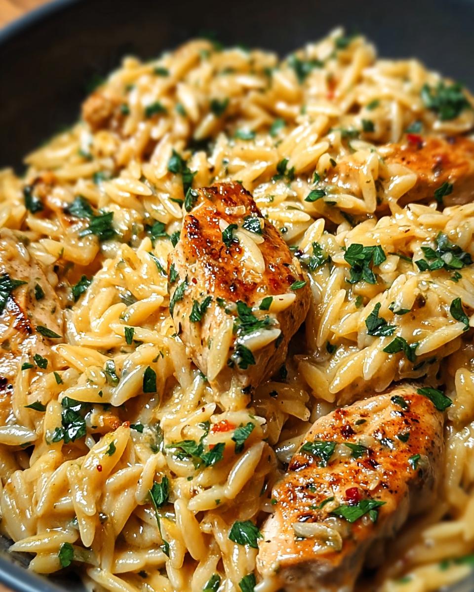 One-Pot Cajun Chicken Alfredo Orzo - detail 2