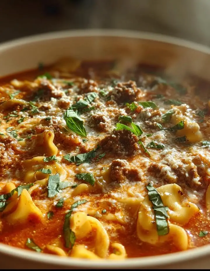 One Pot Lasagna Soup