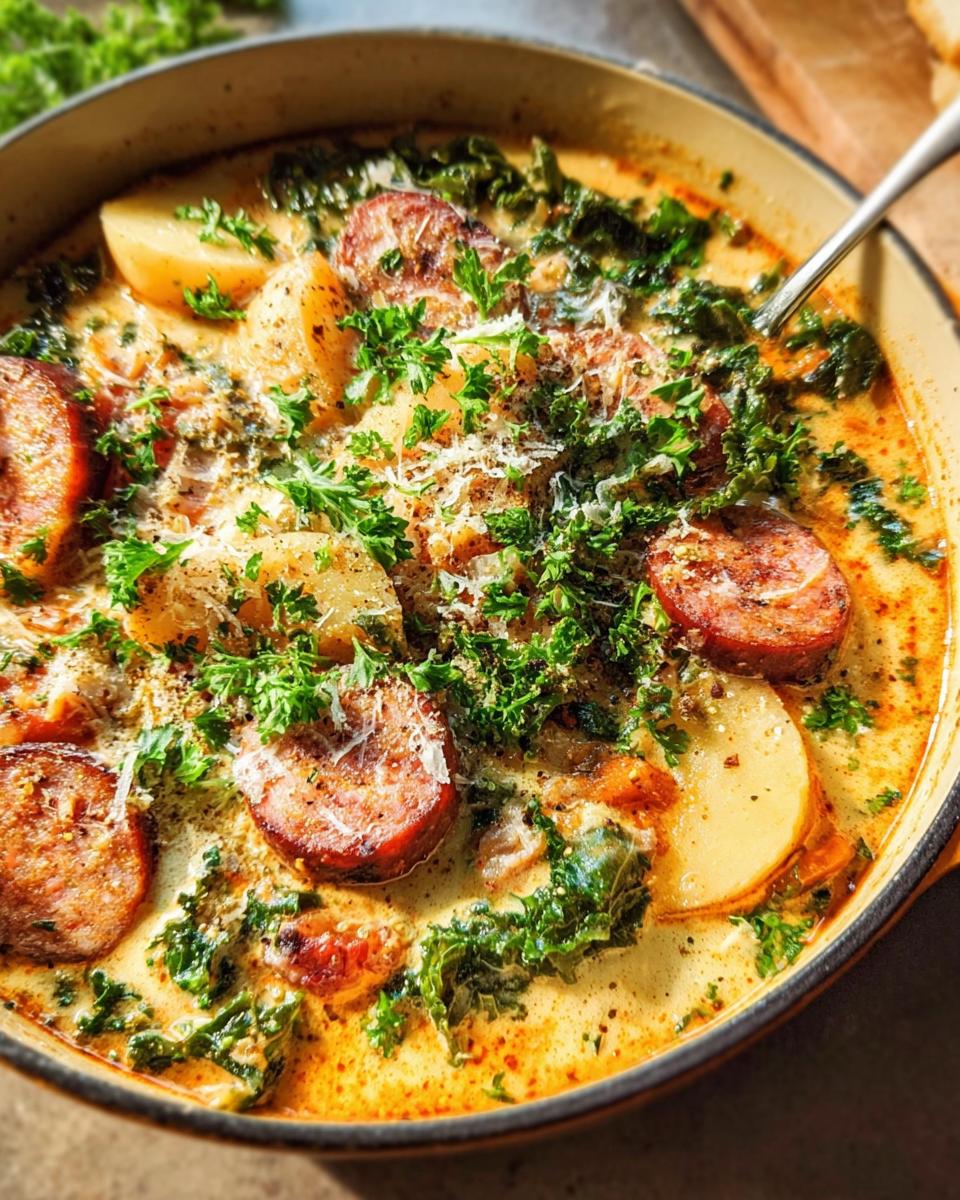 One-Pot Sausage, Kale, and Potato Soup - detail 1