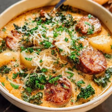 One-Pot Sausage, Kale, and Potato Soup