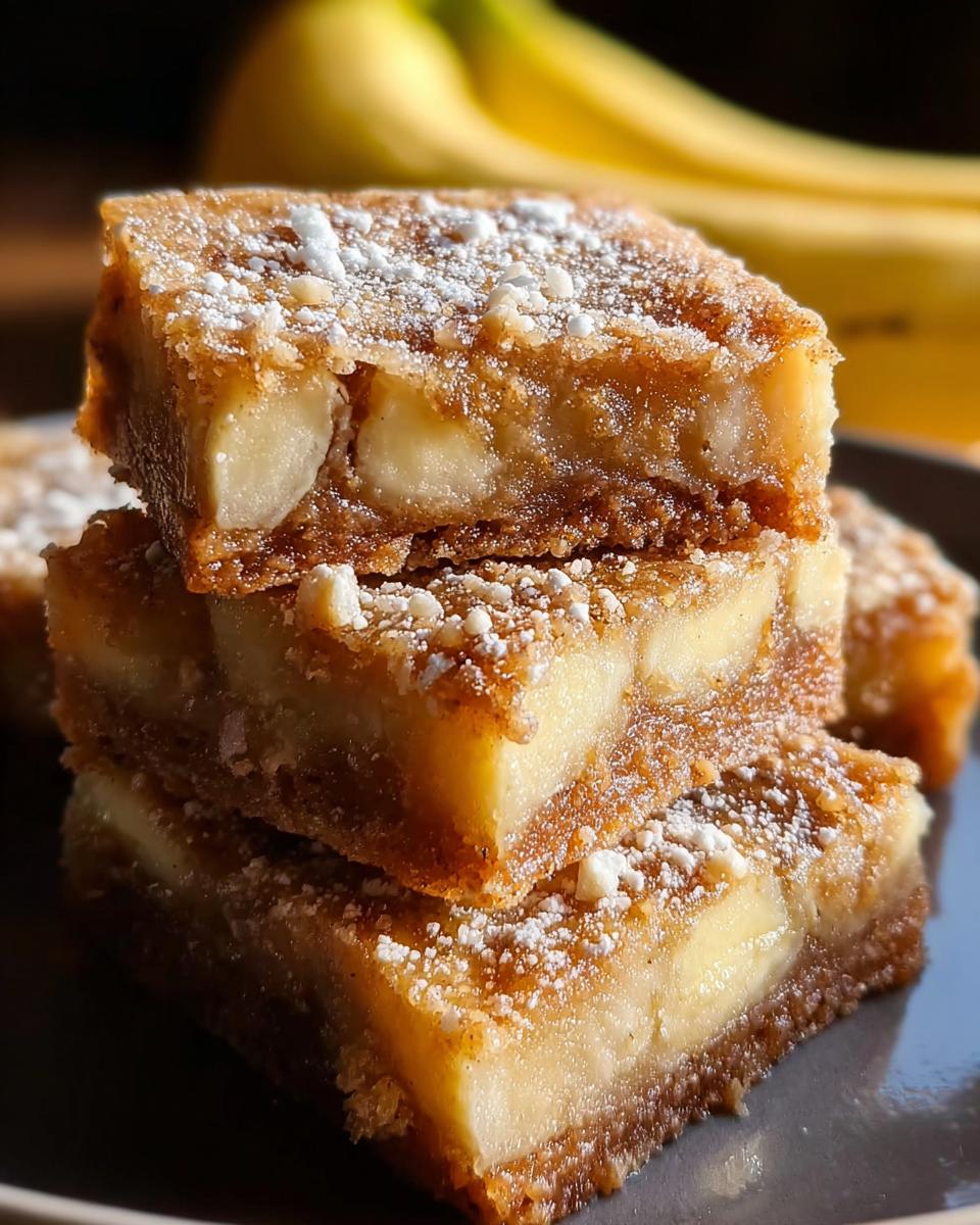 Ooey Gooey Banana Bars - detail 2