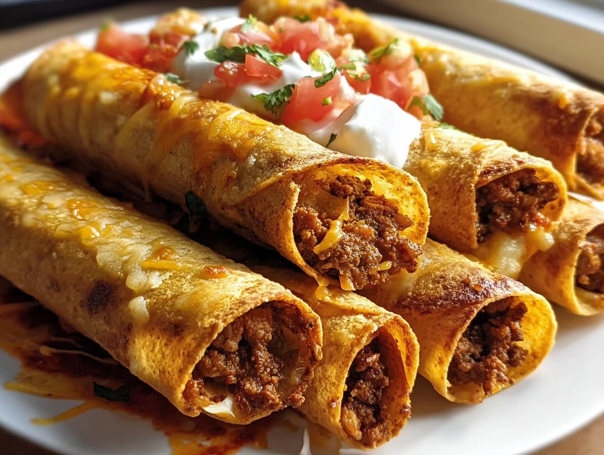 Oven-Baked Beef Taquitos - detail 1
