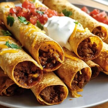 Oven-Baked Beef Taquitos