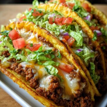 Oven-Baked Cheesy Tacos