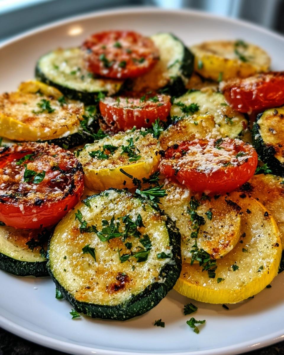 Oven-Roasted Zucchini, Squash, and Tomatoes with Parmesan - detail 1