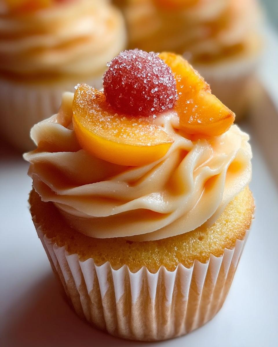 Peach Bellini Cupcakes - detail 1