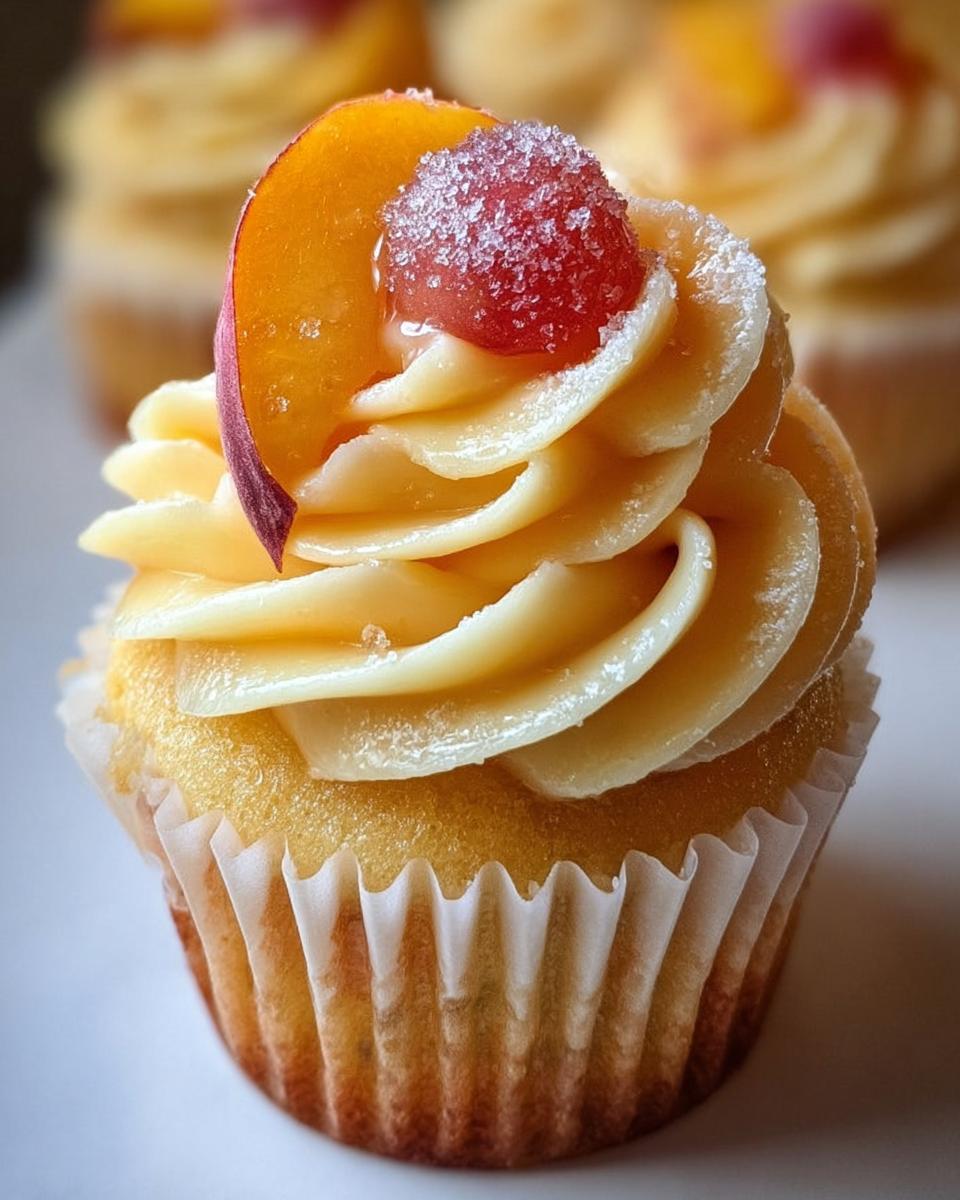 Peach Bellini Cupcakes - detail 2