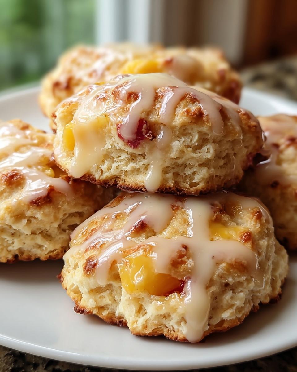Peach Buttermilk Biscuits - detail 2