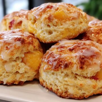 Peach Buttermilk Biscuits