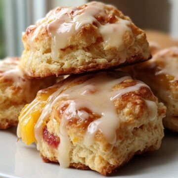 Peach Buttermilk Biscuits